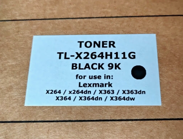 Toner Lexmark X264H11G 9000 pagine