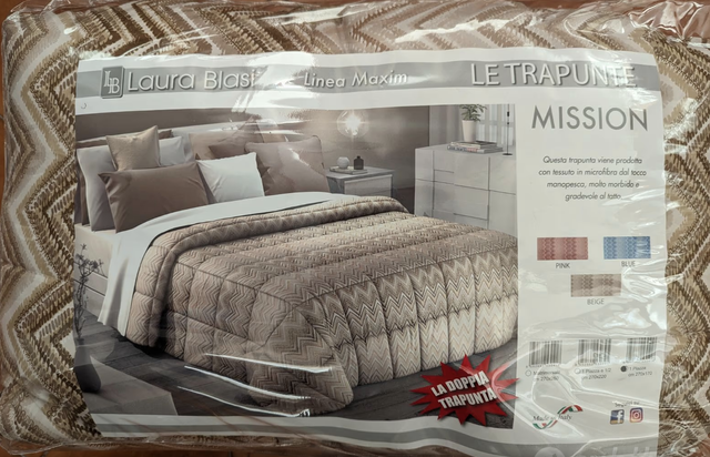 Trapunta letto 1 piazza beige Laura Biasi