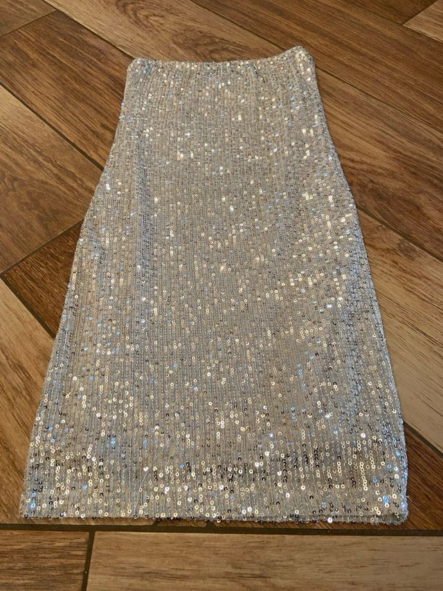 Tubino Suite Benedict paillettes argento