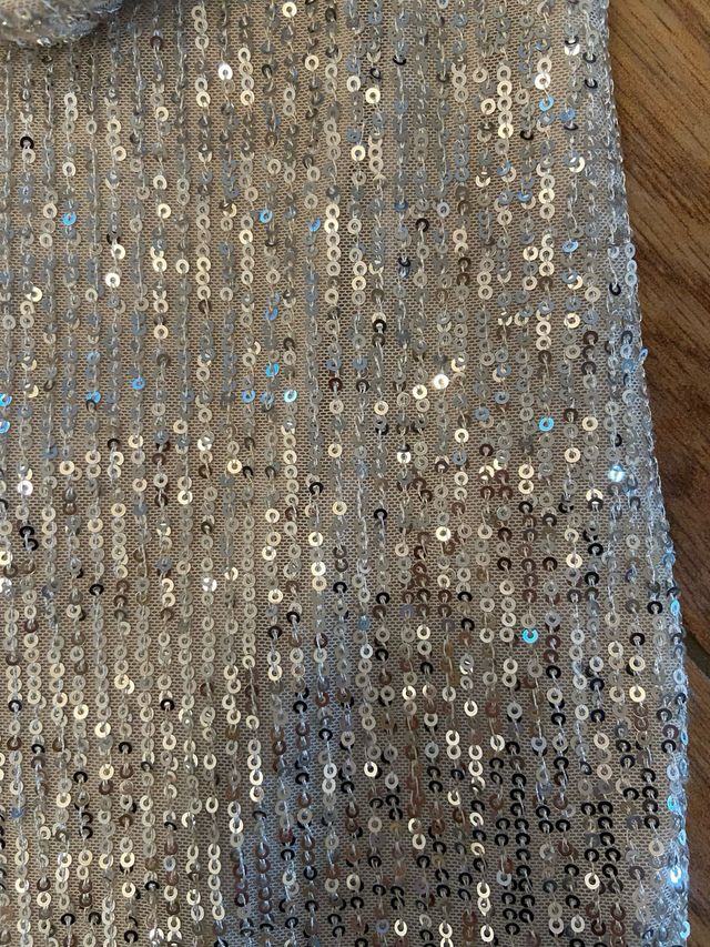 Tubino Suite Benedict paillettes argento