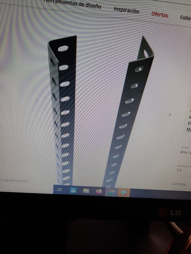 Perfil,ángulos para estanterías