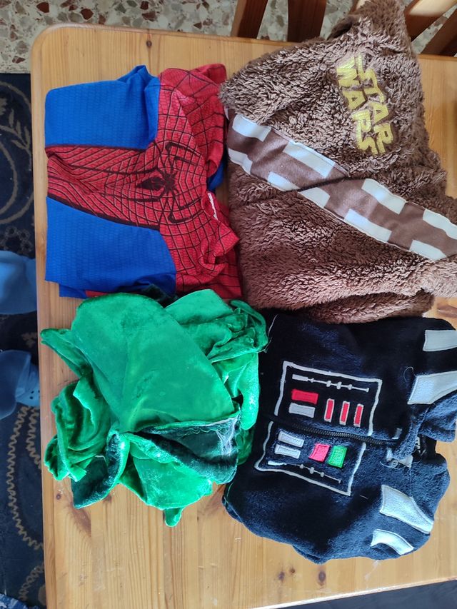 Lote disfra Darth Vader, Spiderman, chew