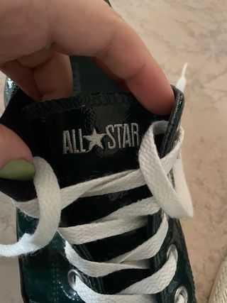 Sneakers verdi vernice Converse