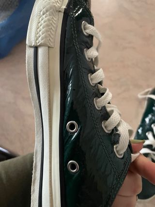 Sneakers verdi vernice Converse