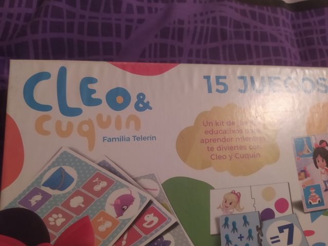 Juego mesa Cleo y Cuquin. 15 juegos en 1
