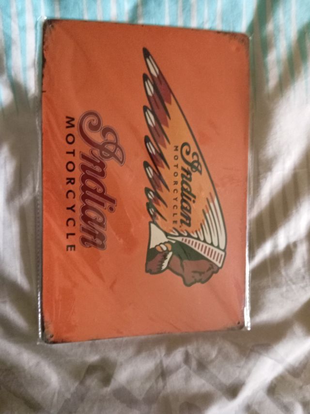 Chapa metálica decorativa Indian