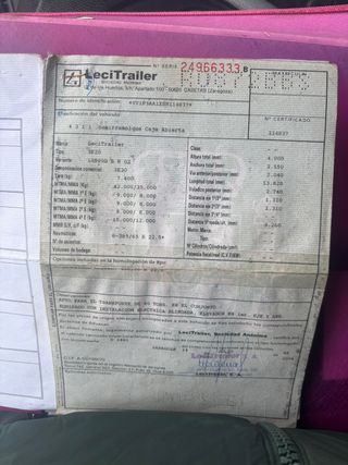 Semiremolque plataforma