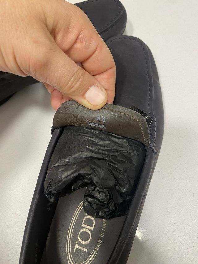 Mocasines Tods hombre. Talla 6 1/2