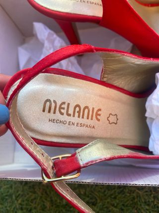 Sandalia roja Fiesta N.35