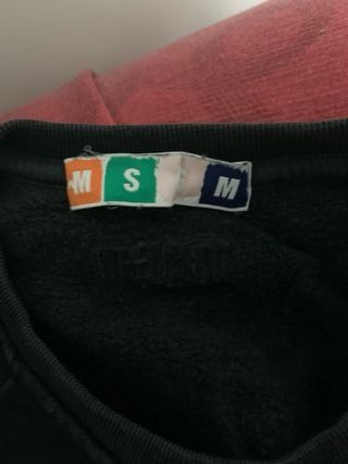 Felpa nera con cuore argento MSGM