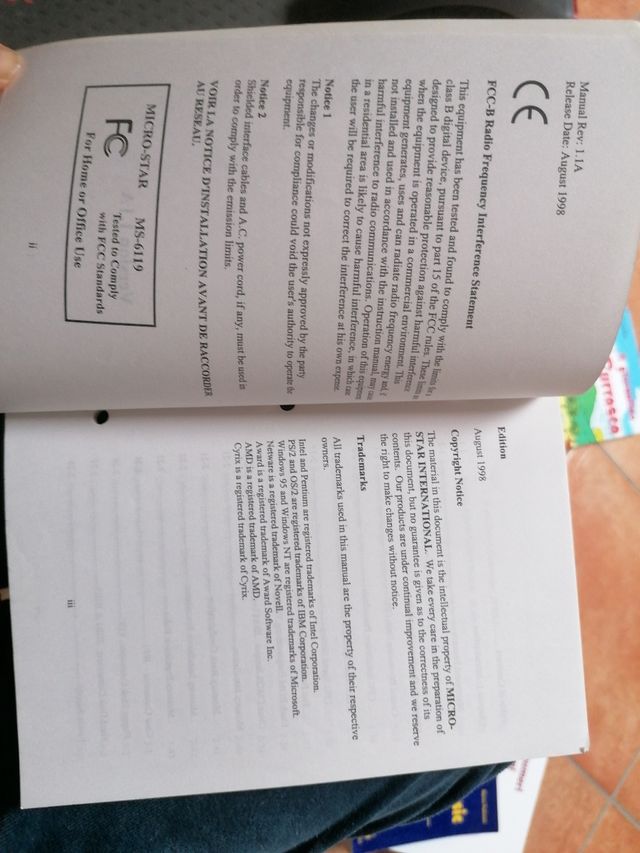 Manuale d'uso Ms-6119