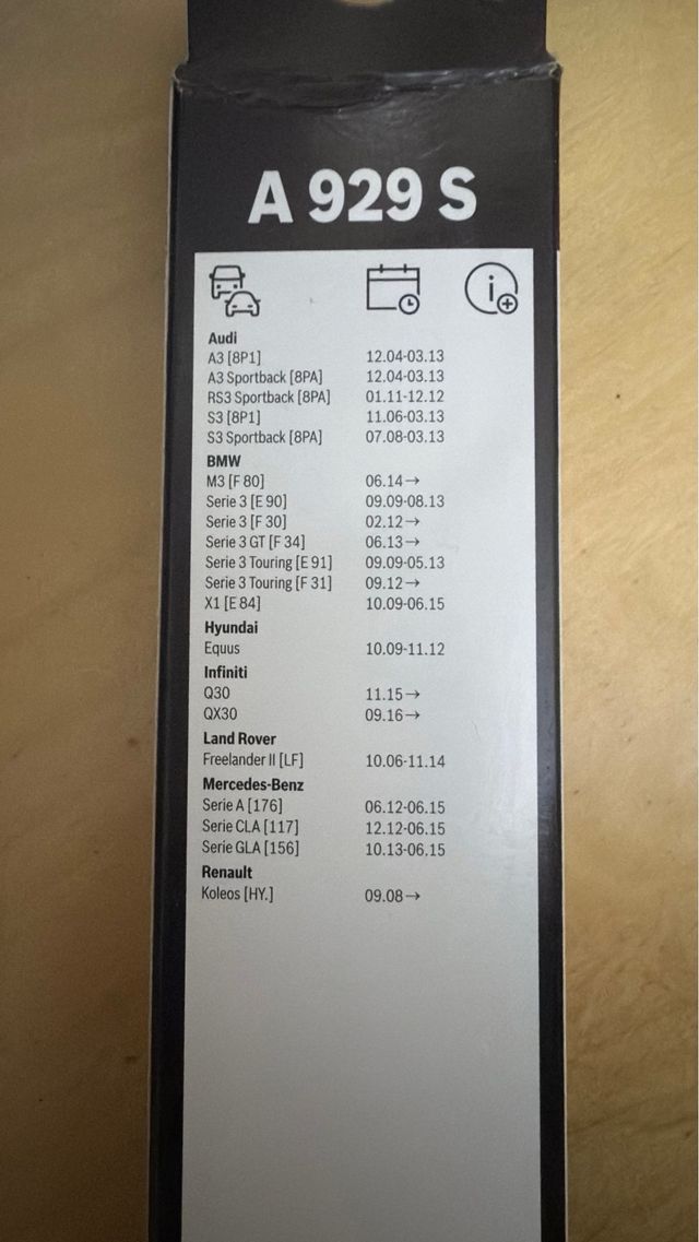 Escobilla limpiaparabrisas