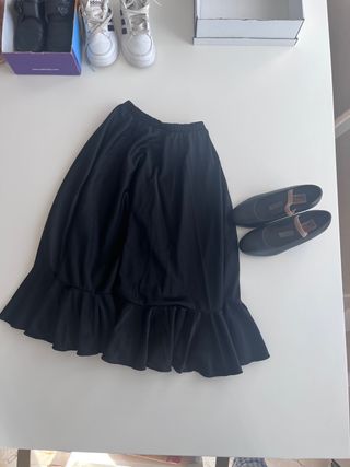 Falda flamenca T4 y zapatos tacon T28