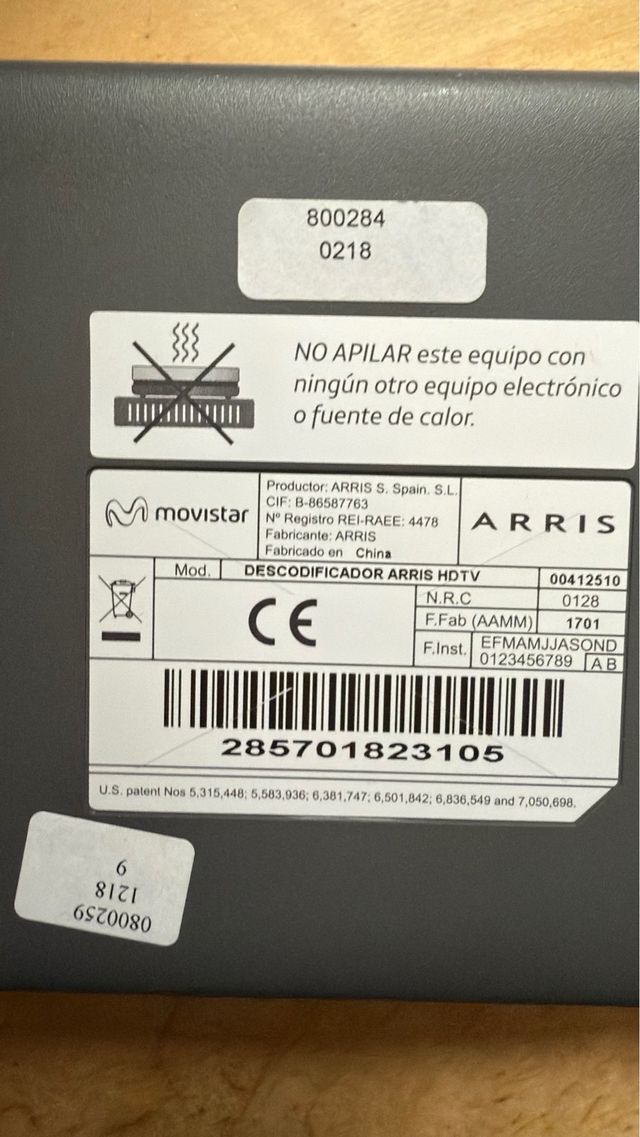 DESCODIFICADOR ARRIS