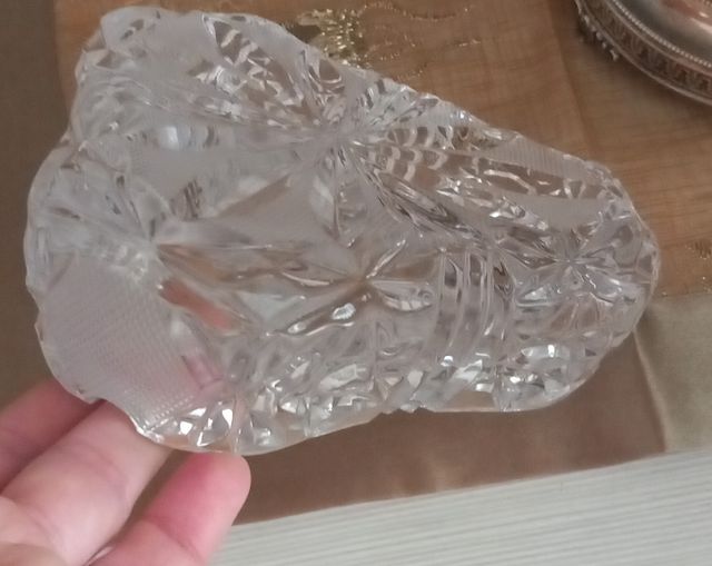 Posacenere in cristallo di bohemia