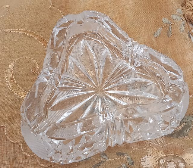 Posacenere in cristallo di bohemia