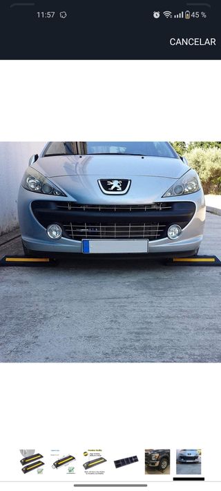 Bordillos goma parking nuevo