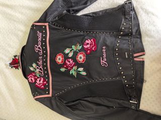 Chaqueta vintage motera, mara guees.