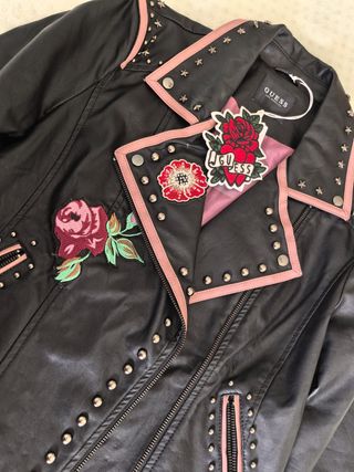 Chaqueta vintage motera, mara guees.