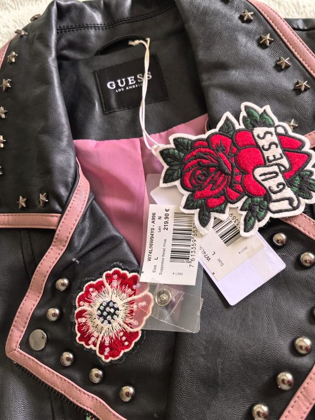 Chaqueta vintage motera, mara guees.