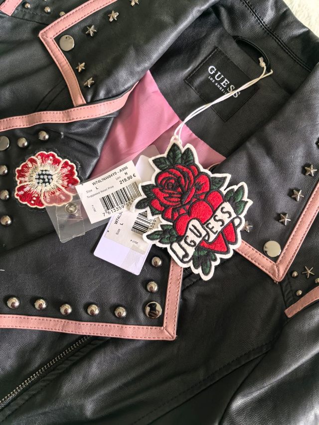 Chaqueta vintage motera, mara guees.