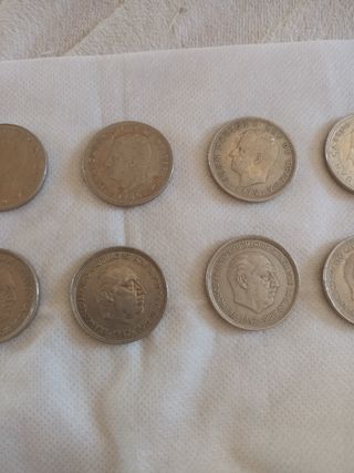 10 Monedas de Franco y Rey 50 pesetas