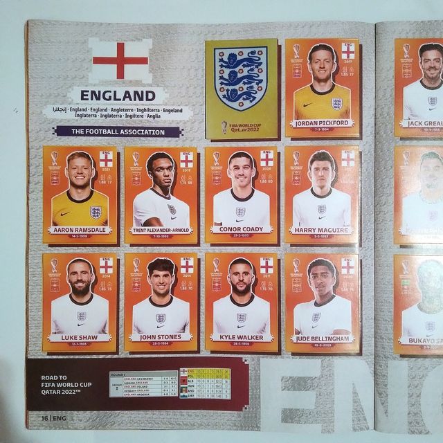 Album completo delle carte collezionabili del Qatar 2022 Leggi la descrizione