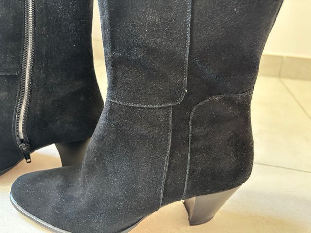 Stivaletti neri in camoscio 37