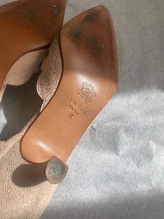 Zapatos tacon beige Jet Set