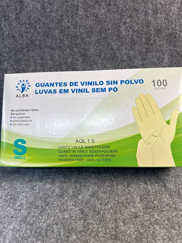 Guantes vinilo S