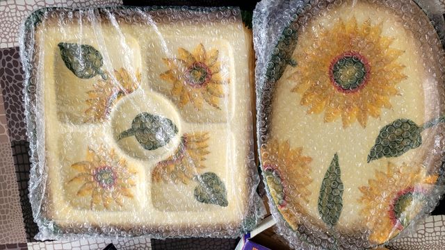 Porta vivande in ceramica dipinta a mano