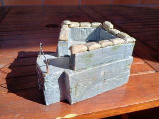 Maqueta de Bunker para diorama escala 1:35