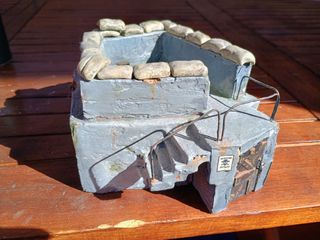 Maqueta de Bunker para diorama escala 1:35