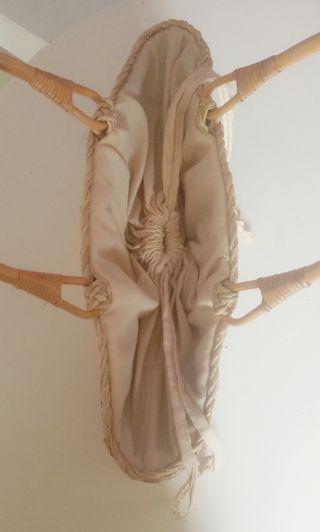 Bolso mimbre vintage
