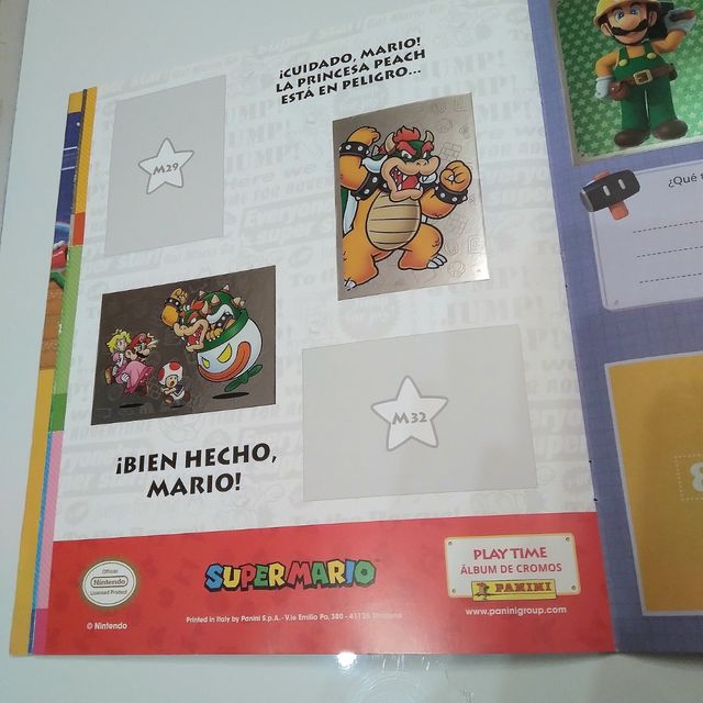 Album e adesivi Super Mario da completare