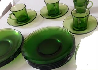 Platos y tazas Duralex. Vintage