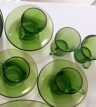 Platos y tazas Duralex. Vintage