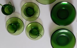 Platos y tazas Duralex. Vintage