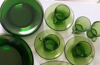 Platos y tazas Duralex. Vintage