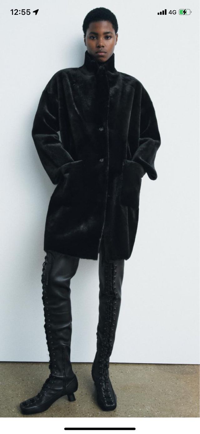 Abrigo Pelo Zara Nuevo