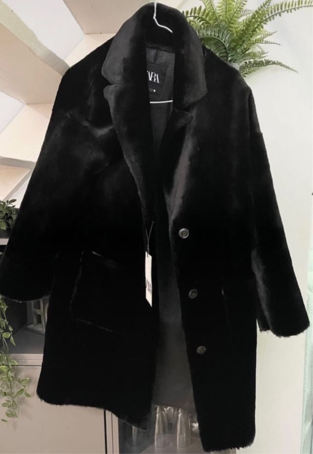 Abrigo Pelo Zara Nuevo