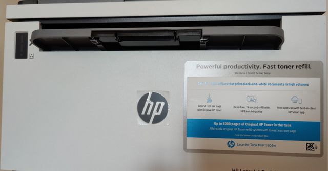 HP laserjet tank MFP 1604w