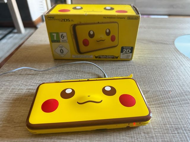 New nintendo 2ds xl edicion pikachu leer