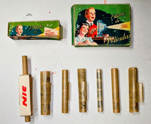 7 Peliculitas Cine NIC en sus cajitas.