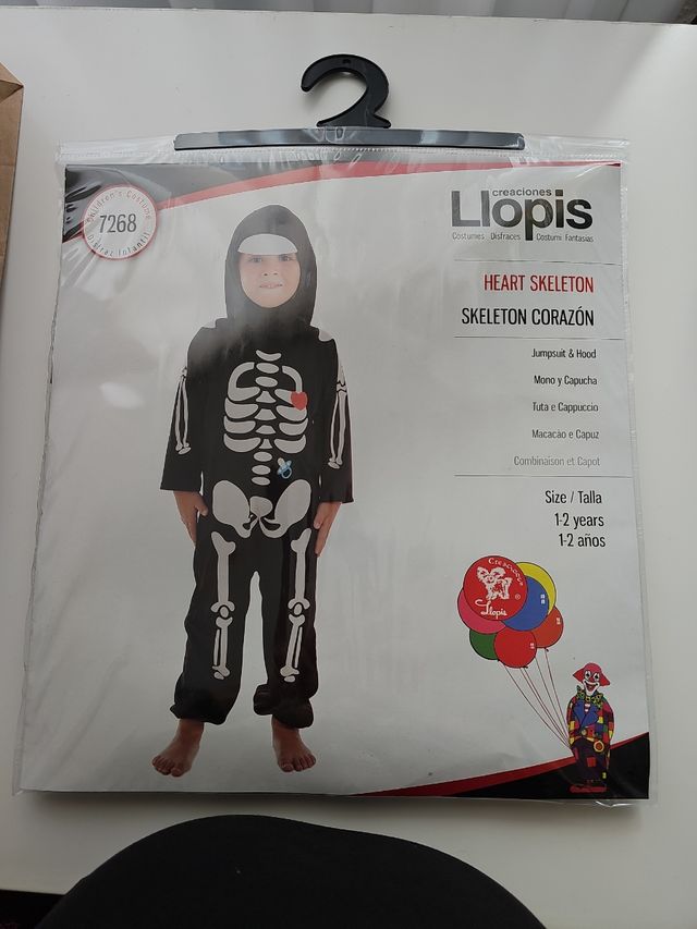 Disfraz Esqueleto niño