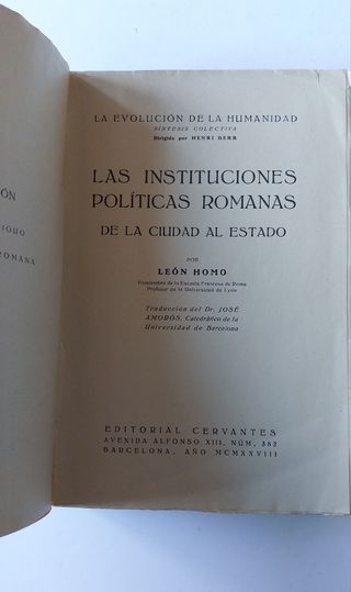 Las instituciones políticas romanas León Homo