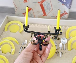 ANTIGUO JUGUETE VAJILLA  muñeca PSE COCINA JUEGO