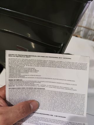 Botas de agua profesionales industriales con punte