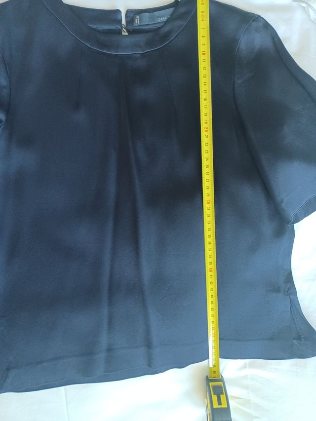 Blusa satinada de Zara