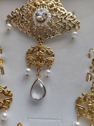 Aderezo fallera niña artesanal cristales